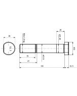 VIJAK KOTAČA M22x1,5x110mm MB/MAN