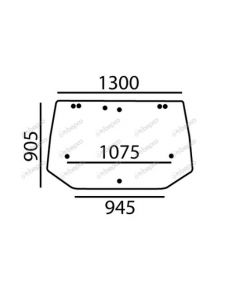 STAKLO ZADNJE FORD 8340,CASE,FIAT,NEW HOLLAND