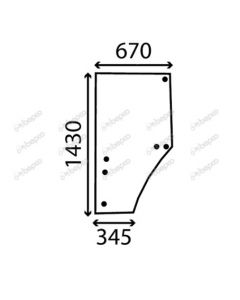 STAKLO VRATA LIJEVO L169102, L213354 JOHN DEERE